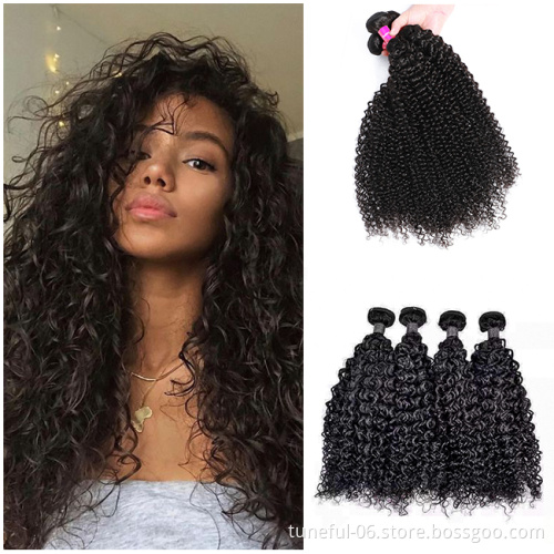 Unprocessed Wholesale Bundle Virgin Hair Vendors,100% Human Hair Virgin Brazilian Cuticle Aligned Hair Kinky Curly Bundles